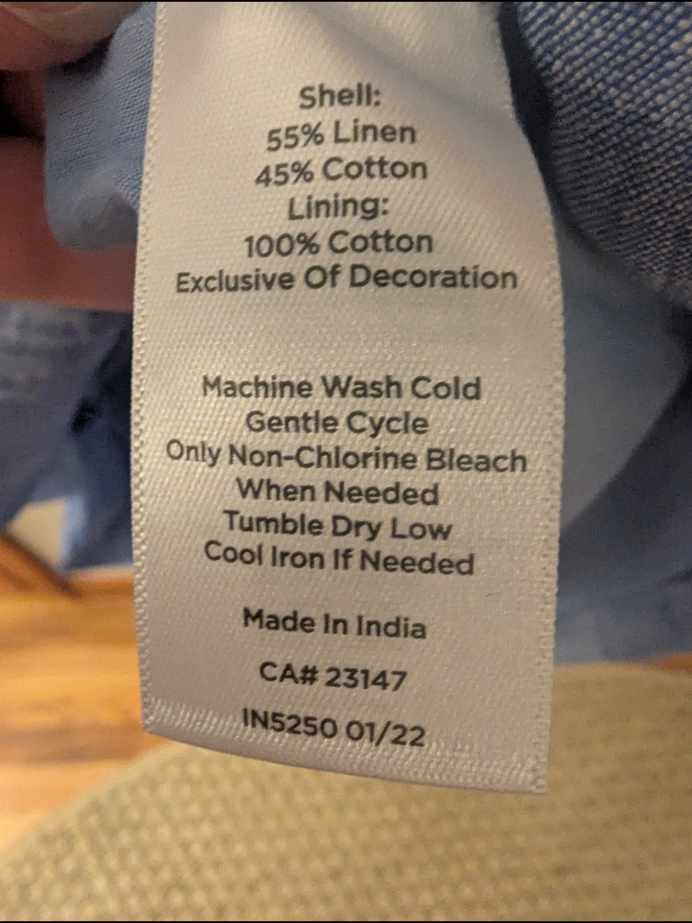 NWT Embroidered Linen Shift Dress Size 20W - Picture 7 of 8